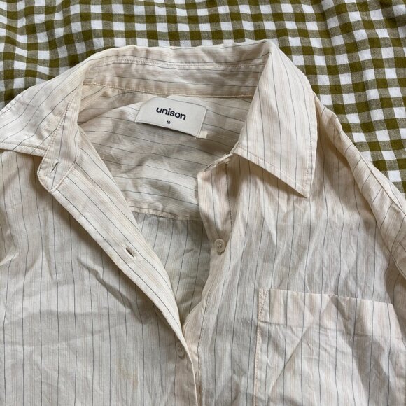 Unison Yellow Striped Shirt - Picture 5 of 7